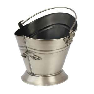 Seau à charbon en métal avec finition antique, pour la maison et le jardin, seau à charbon décoratif pour une qualité durable et un style luxueux - Product Image 1