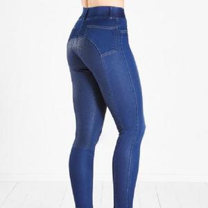 กางเกงรัดรูปผ้ายีนส์สำหรับขี่ม้าของผู้หญิงเสื้อผ้าทรงพอดีตัวจับแน่นออกแบบได้ตามต้องการ - Product Image 6