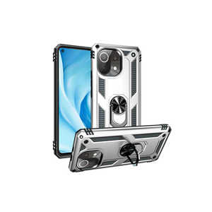 Coque arrière fine antichoc de haute qualité CPPL Série Vega en silicone gris pour Xiaomi Mi 11 Lite, étui de protection souple en silicone et PC - Product Image 1