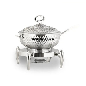 Fournisseur indien de chauffe-plats en métal Design personnalisé Plat de nourriture fait à la main Classique Élégant Vente en gros Nouveau chauffe-plats en métal - Product Image 3