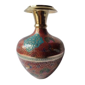Vase à fleurs en laiton avec finition dorée pour décoration de table Vase à fleurs décoratif de haute qualité - Product Image 5