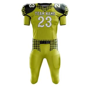 ชุดเครื่องแบบฟุตบอลอเมริกันไซส์ใหญ่พิเศษชุดแขนสั้นคอวีออกแบบให้เป็นโลโก้คลับหมายเลขชื่อเสื้อโพลีเอสเตอร์แห้งเร็วระบายอากาศได้ดีสำหรับฤดูร้อน - Product Image 1