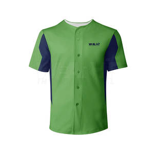 Camiseta de béisbol de secado rápido para hombre de talla grande auténtica, ajuste cómodo, 100 por ciento de poliéster, nombre de equipo personalizado, diseño OEM, ropa deportiva, Top - Product Image 1