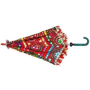 Parasols de mariage indiens traditionnels colorés Parapluie décoratif vintage Parasol indien Parasol décoratif - Product Image 2