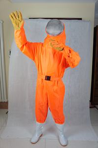 Traje de apicultura de algodón naranja profesional, mono de trabajo ventilado para apicultores, antiestático y transpirable - Product Image 4