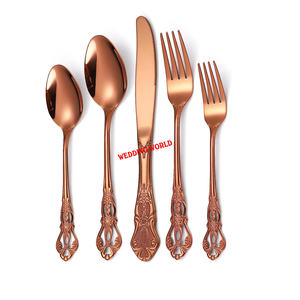 Nouveaux couverts en métal personnalisés finis en métal couverts faits à la main vente chaude en gros de nouveaux couverts en métal élégants. - Product Image 3