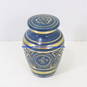 100% ที่มีคุณภาพที่ดีที่สุดทองเหลืองเผาศพสีที่แตกต่างกับทองเหลืองราคาต่ำโกศสำหรับทำด้วยมือขัด - Product Image 2