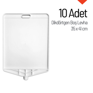 แผ่นป้ายจราจรทรงสี่เหลี่ยม 10 แผ่น ขนาด 35 X 41 ซม. - Product Image 3