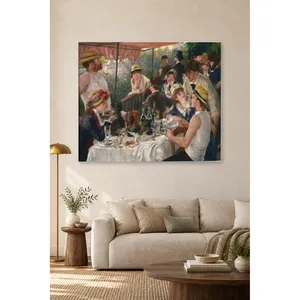 Impression sur toile de Fida Renoir : Le déjeuner des bals de bateaux sous l'auvent - Product Image 5