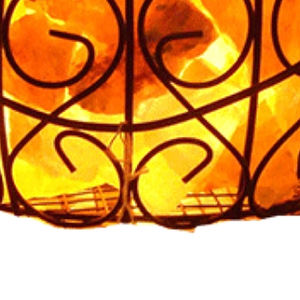 Haute qualité 100% naturel de l'Himalaya rose sel lampe à la main fer panier Oem Premium qualité sel morceaux lampe artisanat naturel - Product Image 6