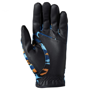 Gants de golf en cuir PU noir et blanc de conception personnalisée pour adultes Sports Active Wear Accessoires pour droitier - Product Image 2