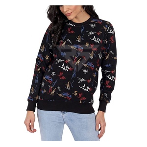 Jersey con logotipo personalizado para mujer, sudadera de manga larga para mujer, Top corto de entrenamiento en blanco, sudaderas por sublimación para mujer - Product Image 3