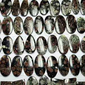 Gemas de Obsidiana Mexicana Natural Multicolor en Cabujón Suelto para Joyería - Product Image 5