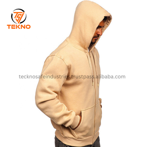 Sudaderas con capucha asequibles para hombre para pedidos a granel Cómodas sudaderas con capucha de ajuste clásico de mezcla de poliéster de algodón transpirables para hombres Servicio OEM - Product Image 5