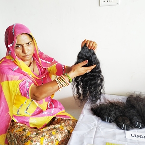 ผมต่อจากผมชาวอินเดียแบบไม่ผ่านการทำ100% ผมบราซิลคู่แบบไม่ผ่านกระบวนการผมธรรมชาติ - Product Image 6