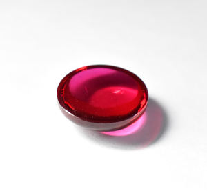 Lab Red Ruby Medium Shade Rounds Cabujones calibrados 15 MM Cabujón de piedras preciosas sueltas para la fabricación de joyas. - Product Image 4