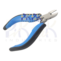 Pince coupante latérale 150 mm en acier inoxydable à mâchoires lisses, poignées noires/bleues, pour sertissage de circlips, fabrication de bijoux, outil de coupe de fil OEM