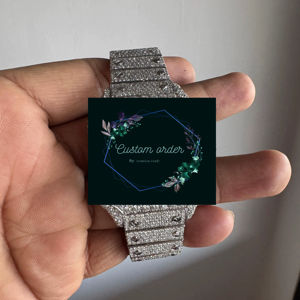 Montre Hip Hop Personnalisée Moissanite Diamant Givré Plaqué Or Blanc Modèle Carré Prix Usine Vente en Gros pour Hommes - Product Image 1