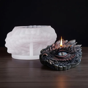 แม่พิมพ์ซิลิโคนรูปดวงตานักมังกร 3 มิติ LifeTop, แม่พิมพ์เทียนรูปหัวมังกร, แม่พิมพ์เรซิ่นมังกร, แม่พิมพ์สบู่มังกรตะวันตกสำหรับงาน DIY - Product Image 4