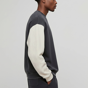 Sudadera de Alta Calidad Estilo Streetwear con Lavado Ácido, Color Personalizado, Logotipo Bordado, Hombros Caídos - Product Image 2