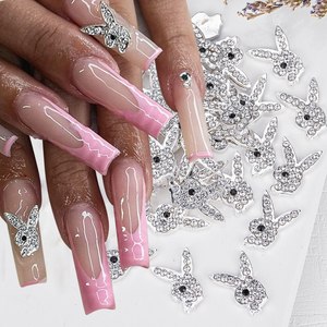 Luxe lapin diamant ongles breloques 3D dessin animé strass paillettes Zircon décorations <span class=keywords><strong>manucure</strong></span> approvisionnement - Product Image 2