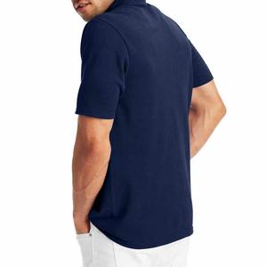 Ropa de golf informal de alta calidad para hombre, secado rápido, transpirable, negro, para polo con logotipo bordado, patrón sólido - Product Image 3