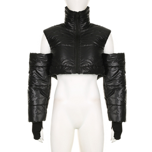 OEM Custom logo Bomblook Winter Thick Cotton Warm <b>Coat</b> Custom Women <b>Bubble</b> <b>Coats</b> Puffer Jacket - Product Image 1