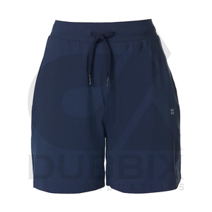 Pantalones cortos de mujer Fitness corto 100% algodón personalizable Logo pegatina Color patrón diseño pantalones cortos de mujer - Product Image 1