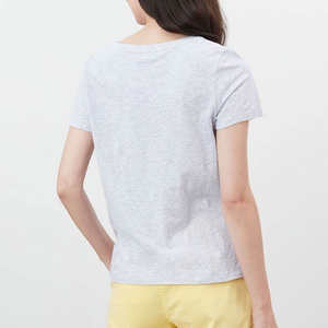 T-shirt Oversize Femme Personnalisé en Coton Bambou Écologique Imprimé Été 2026 de Haute Qualité Coupe Classique - Product Image 2