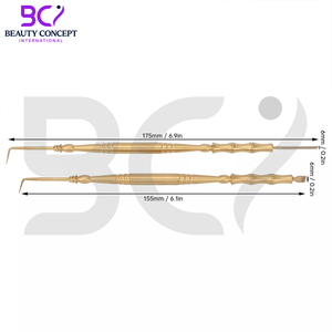 Outil de rehaussement de cils à double tête avec manche de différentes formes, outil premium pour extension et teinture des cils - Product Image 4