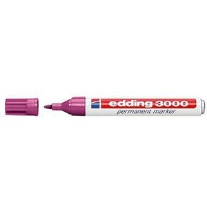 Marcadores Permanentes Edding 3000, 1.5-3mm, Rojo Violeta, Tinta de Alta Visibilidad para Uso Diario - Product Image 1