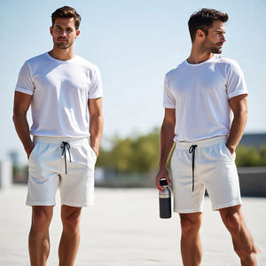 Pantalones Cortos para Hombre, Shorts de Poliéster, Secado Rápido, Cintura con Cordón, Gimnasio, Ejercicio y Yoga - Product Image 4