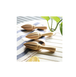 เครื่องคั้นน้ําผลไม้แบบแมนนวลไม้ธรรมชาติคุณภาพระดับพรีเมียมไม้บีบมะนาวที่มีประโยชน์ 3 ชิ้นทรงกลมและขาย - Product Image 1