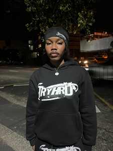 เสื้อมีฮู้ดปักลายสีพื้นของผู้ชายเสื้อมีฮู้ดซักแบบมีซิปรูดสำหรับฤดูหนาวงานตัดเย็บแบบกำหนดเอง500 - Product Image 4