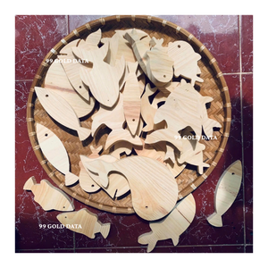 Ensemble de 5 figurines d'animaux éducatives Jouets en bois naturel pour tout-petits Unisexe - Caryln - Product Image 1