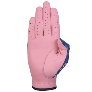 Wholesale Customized Logo Cabretta Sheepskin Leather Left Hand Golf Gloves Hand Grips Breathable Full Finger Men Sports <b>Velcro</b> - Product Image 4
