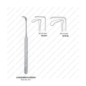 Senn Green retractors และ hooks เครื่องมือผ่าตัดสเตนเลสสตีลเครื่องดึงและตะขอเครื่องมือด้วย biolex - Product Image 3