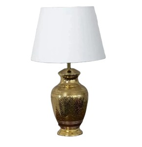 Vajilla de dormitorio y lámpara de escritorio Lámpara de mesa moderna de acero inoxidable de latón con base de metal y pantalla elegante para iluminación interior - Product Image 2