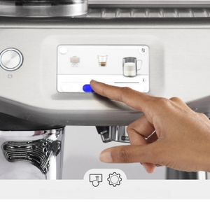 Machine à expresso compacte avec moulin à café et mousseur à lait – Machine à expresso domestique, en acier inoxydable brossé - Product Image 4