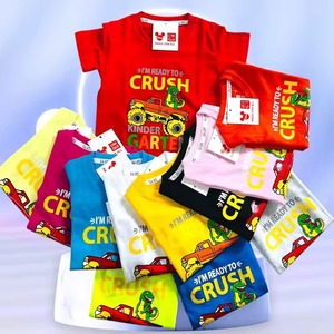 Camiseta de Verano de Algodón Premium para Niñas, Excedente de Existencias al por Mayor, Ropa de Marca, Stock de Bangladesh, Ropa Urbana para Niños y Niñas - Product Image 3