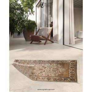 พรมละหมาดไหมแท้ 100% ลายเส้นเรืองแสง - Product Image 3