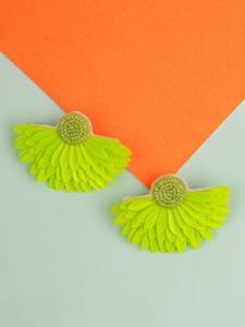 Pendientes de cuentas de diseñador de tigre Vintage para mujer Color patriótico naranja blanco azul para boda o día conmemorativo - Product Image 4