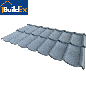 Venta caliente gris claro galvanizado <span class=keywords><strong>Tudor</strong></span> piedra recubierta teja Fácil instalación estructura robusta para <span class=keywords><strong>casa</strong></span> de África - Product Image 6