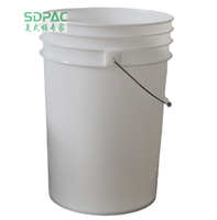 Seau de fermentation en plastique de qualité alimentaire sans BPA, 6 gallons, 23 litres, pour la fabrication de bière, de SDPAC