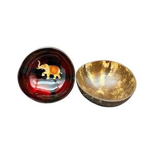 Haute qualité écologique laque noix de coco coquille vaisselle technique personnalisée bols en gros du Vietnam - Product Image 1