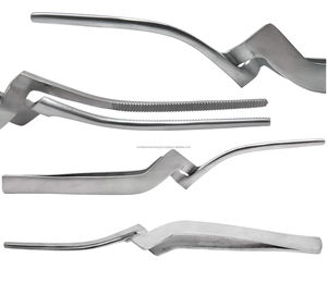 Pinzas de sujeción de papel articulador dental quirúrgico de precisión mundial, curvadas, de acero inoxidable, manuales, autoclavables, instrumento CE - Product Image 1