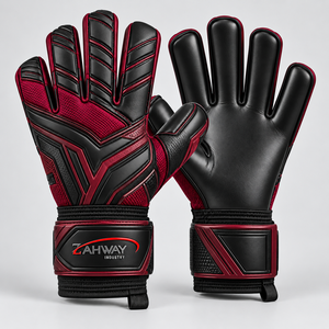 Gants de gardien de but de football haut de gamme, en cuir PU, antidérapants, respirants, avec sangle de poignet réglable, unisexe, équipement sportif - Product Image 1