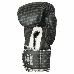Guantes de boxeo de piel sintética PU con logotipo personalizado, guantes de entrenamiento de boxeo profesional con dedos completos, que absorben la humedad, para adultos - Product Image 5