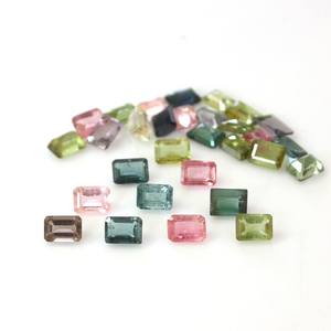 Pierre précieuse en tourmaline naturelle de haute qualité, taille octogonale, 5x7 mm, tourmaline facettée, pierre en vrac pour la fabrication de bijoux, par un grossiste - Product Image 4