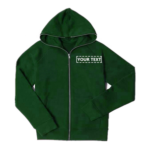 Sudaderas con capucha para hombre de algodón 100% ecológico, de forro polar, estilo casual hip hop, personalizables con bordado y estampado, con cremallera, de peso pesado, al por mayor. - Product Image 5